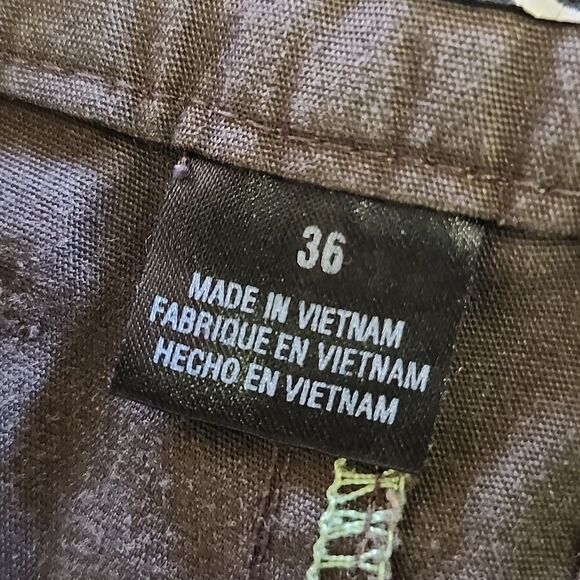 QUICKSILVER Men's Casual Flat Front Chocolate Brown Shorts 36 - Picture 14 of 15